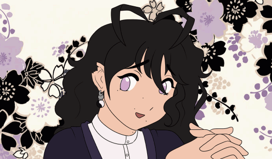 animated GIF of Yukie recreating the Ah... eto... bleh meme from You're Under Arrest!